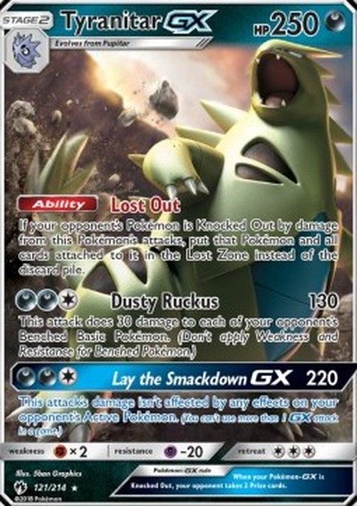 Pokemon Tyranitar GX (LOT 121)