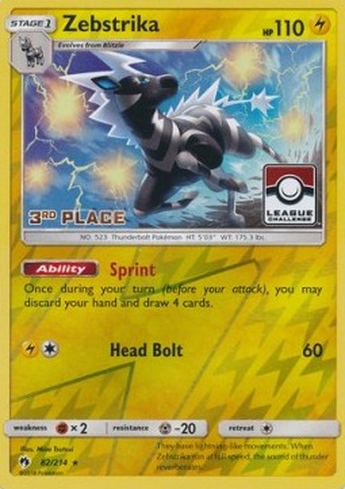 Pokemon Zebstrika  (LOT 82)