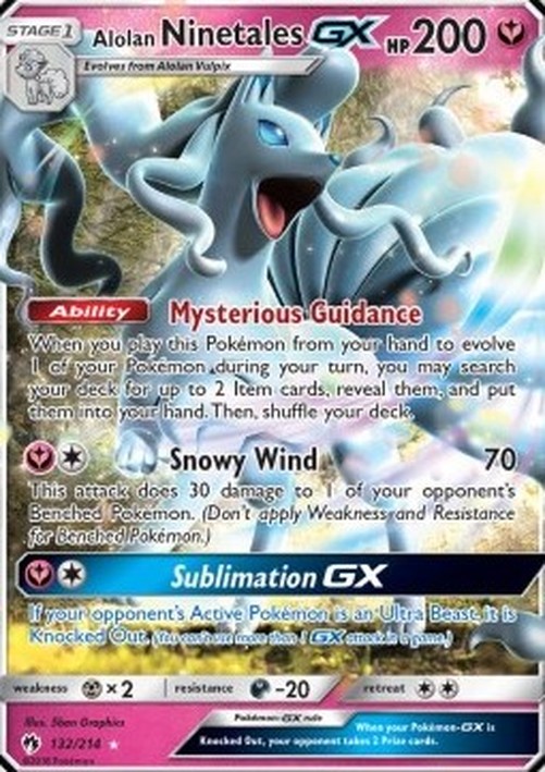 Pokemon Alolan Ninetales GX (LOT 132)