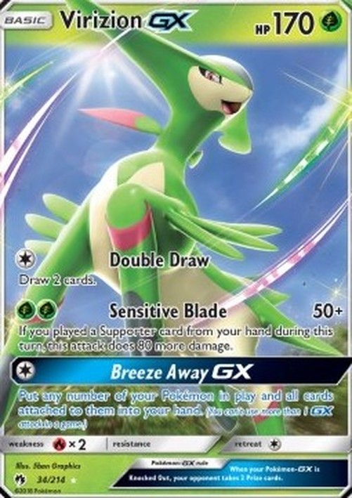 Pokemon Virizion GX  (LOT 34)