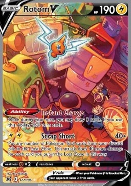 Pokemon Rotom V  (LOR 177)