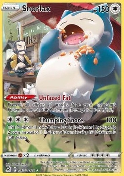 Pokemon Snorlax  (LOR TG10)