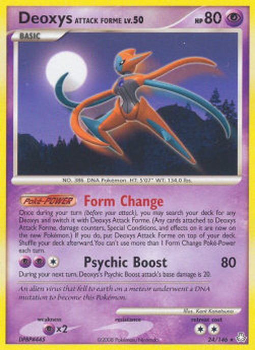 Pokemon Deoxys Attack Forme Lv.50  (LA 24)