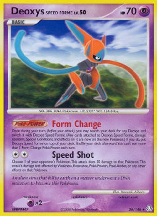 Pokemon Deoxys Speed Forme Lv.50 (LA 26)