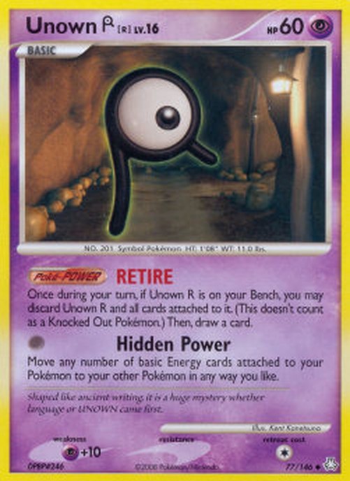 Pokemon Unown [R] Lv.16  (LA 77)