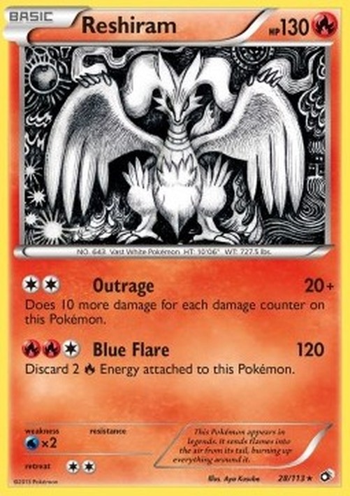 Pokemon Reshiram  (LTR 28)