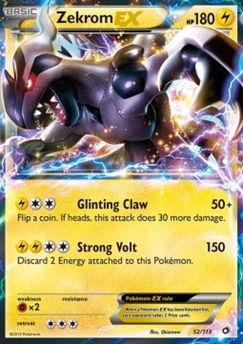 Pokemon Zekrom EX (LTR 52)