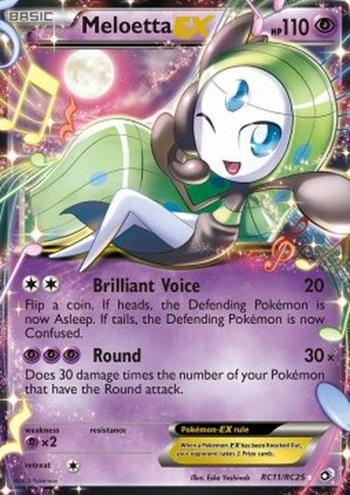 Pokemon Meloetta EX  (LTR RC11)