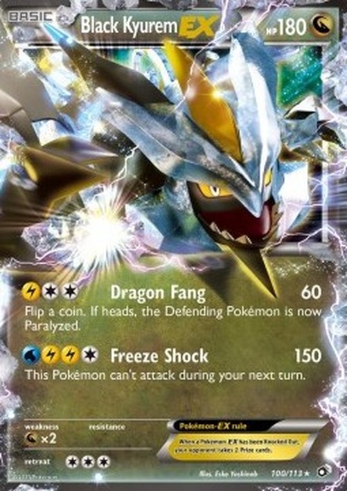 Pokemon Black Kyurem EX (LTR 100)