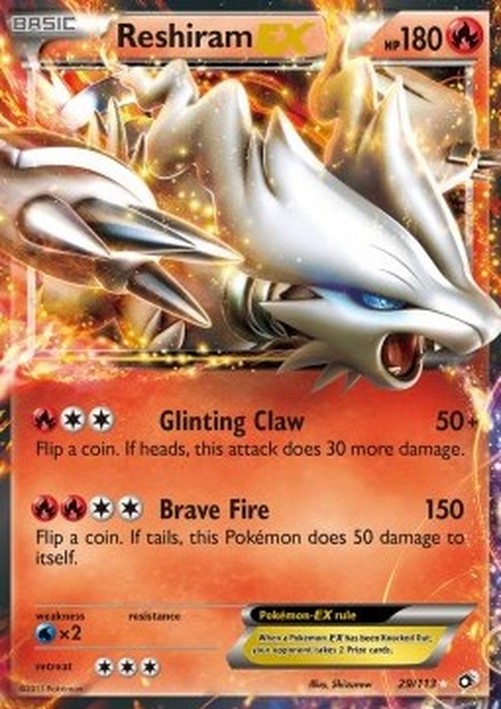 Pokemon Reshiram EX (LTR 29)