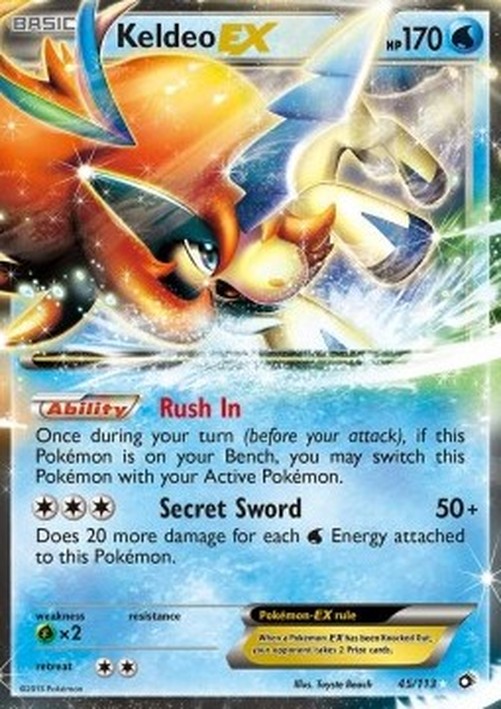 Pokemon Keldeo EX  (LTR 45)