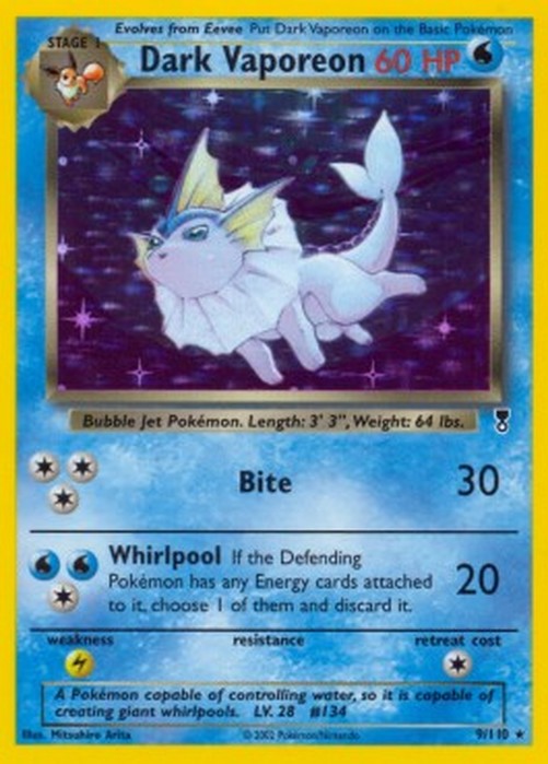 Pokemon Dark Vaporeon  (LC 9)