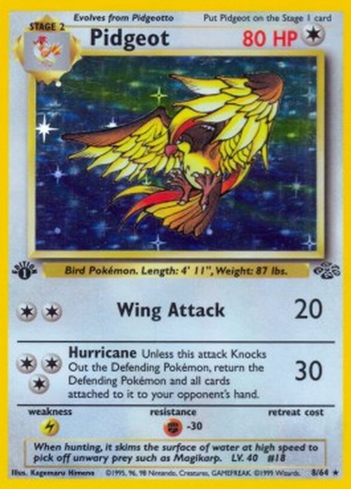 Pokemon Pidgeot  (JU 8)