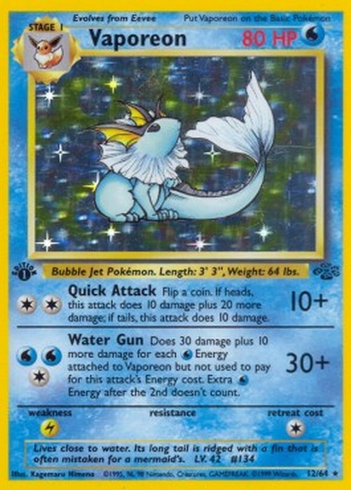 Pokemon Vaporeon (JU 12)