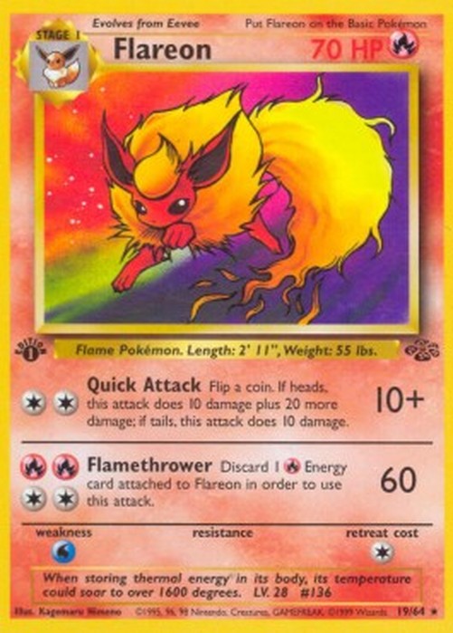 Pokemon Flareon  (JU 19)