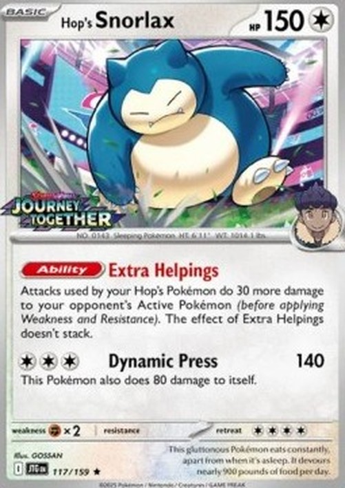 Pokemon Hop's Snorlax  (xJTG 117)