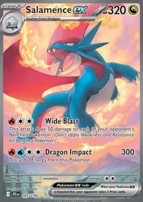 Pokemon Salamence ex  (JTG 187)