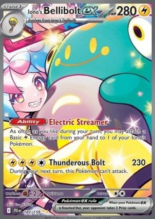 Pokemon Iono's Bellibolt ex (JTG 183)