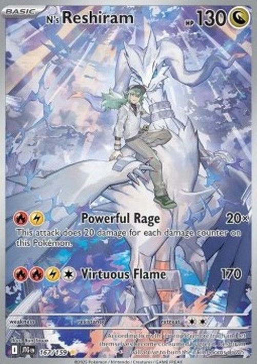 Pokemon N's Reshiram (JTG 167)