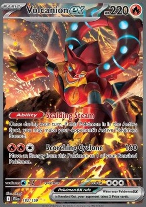 Pokemon Volcanion ex  (JTG 182)
