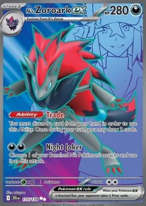 Pokemon N's Zoroark ex (JTG 175)