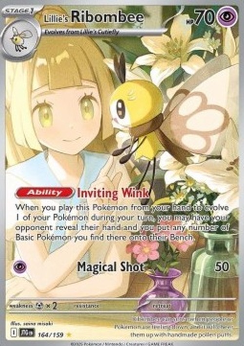 Pokemon Lillie's Ribombee  (JTG 164)