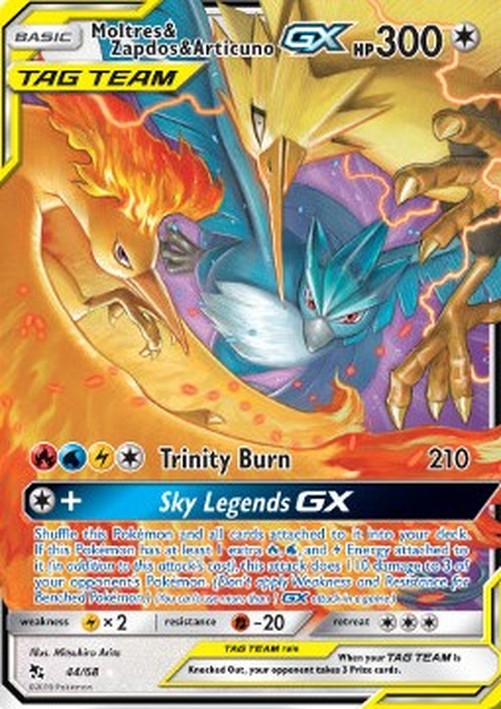 Pokemon Moltres & Zapdos & Articuno GX (HIF 44)