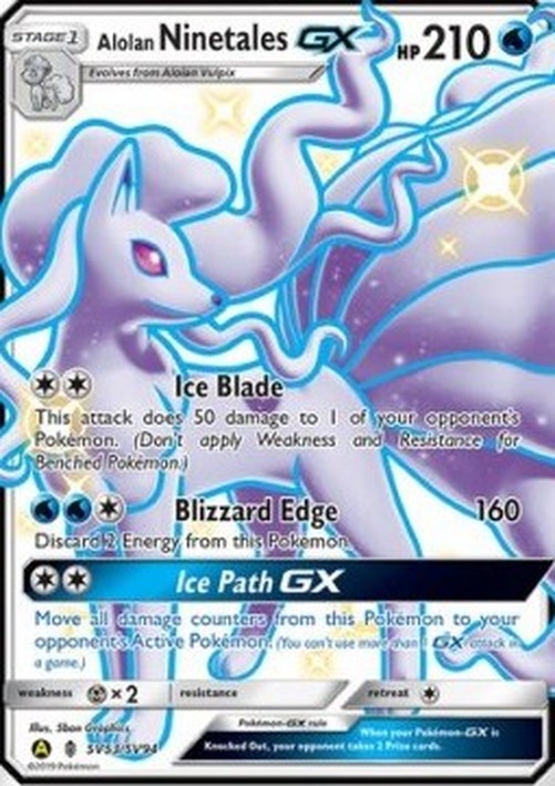 Pokemon Alolan Ninetales GX  (HIF SV53)