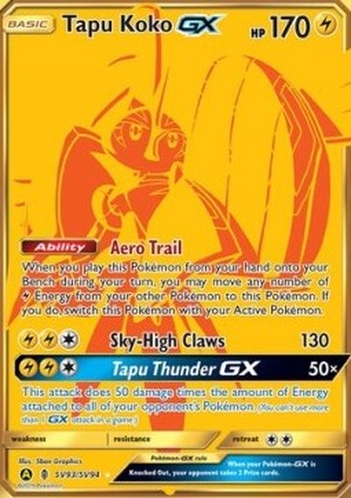Pokemon Tapu Koko GX  (HIF SV93)