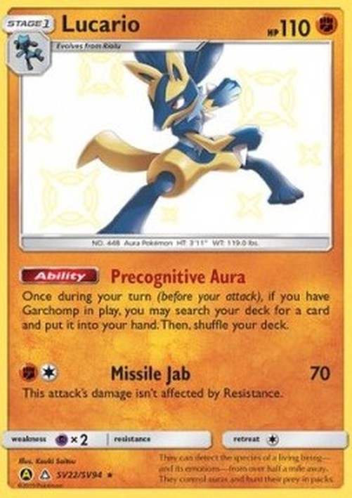 Pokemon Lucario  (HIF SV22)