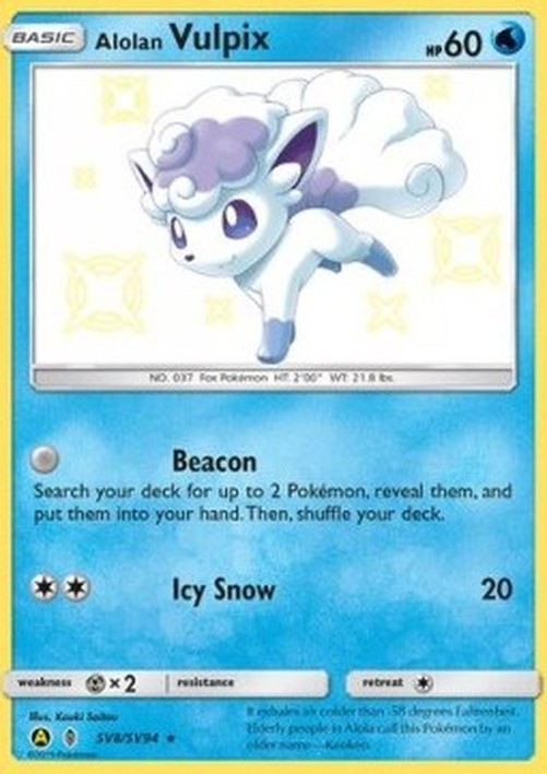 Pokemon Alolan Vulpix (HIF SV8)