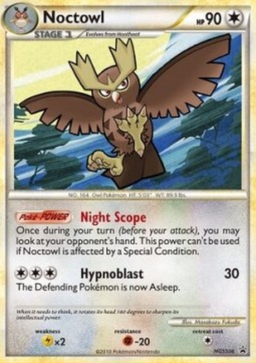 Pokemon Noctowl  (HGSS 06)