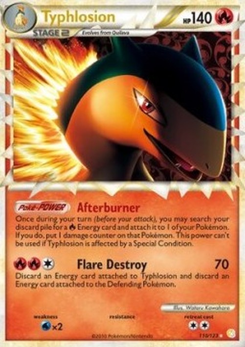 Pokemon Typhlosion  (HS 110)