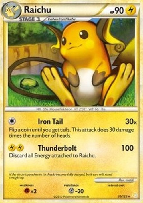 Pokemon Raichu (HS 10)