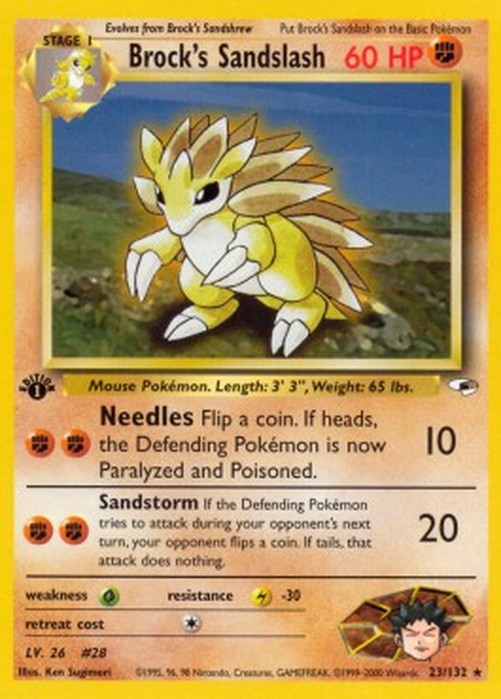 Pokemon Brock's Sandslash  (GH 23)
