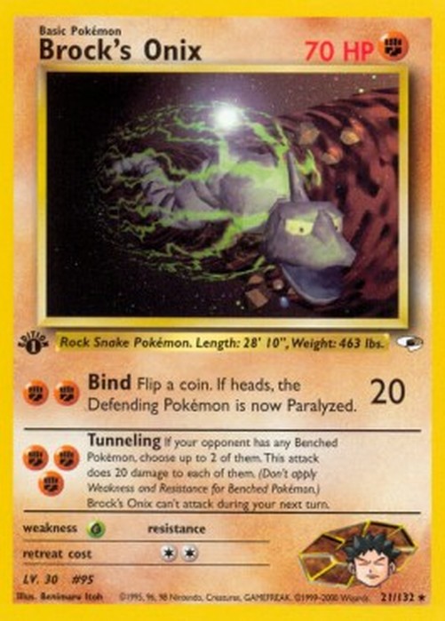 Pokemon Brock's Onix (GH 21)