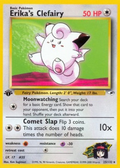 Pokemon Erika's Clefairy (GH 25)
