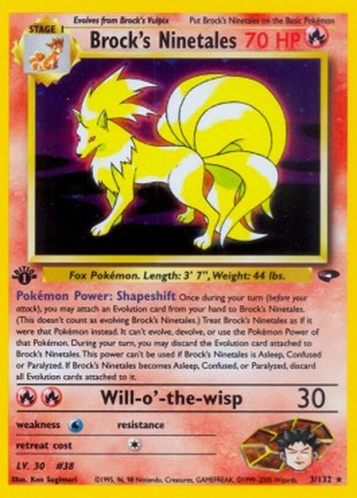 Pokemon Brock's Ninetales  (GC 3)