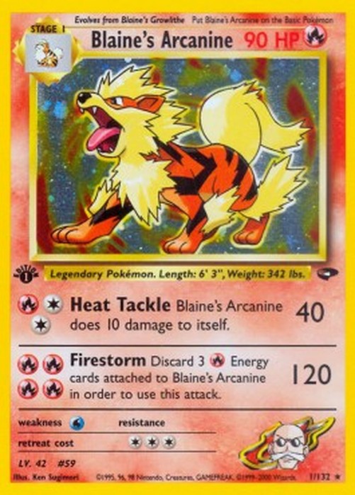 Pokemon Blaine's Arcanine (GC 1)