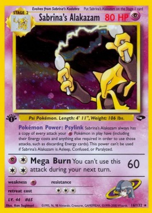 Pokemon Sabrina's Alakazam (GC 16)