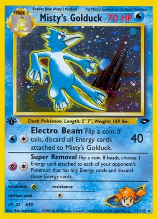 Pokemon Misty's Golduck (GC 12)