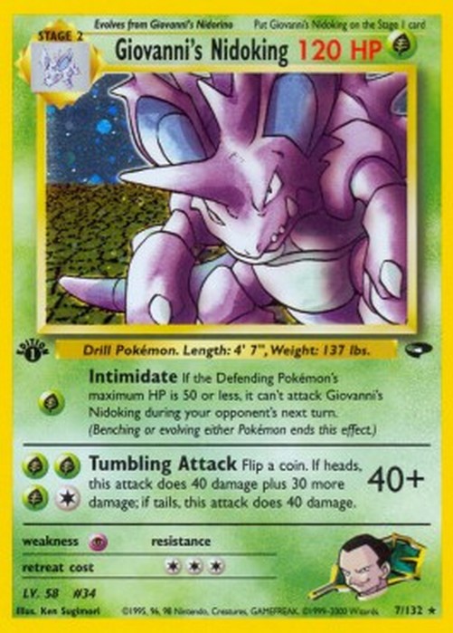 Pokemon Giovanni's Nidoking (GC 7)