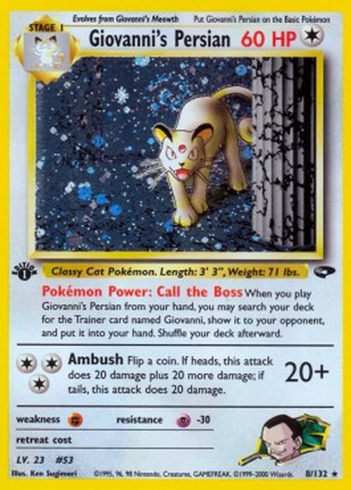 Pokemon Giovanni's Persian  (GC 8)