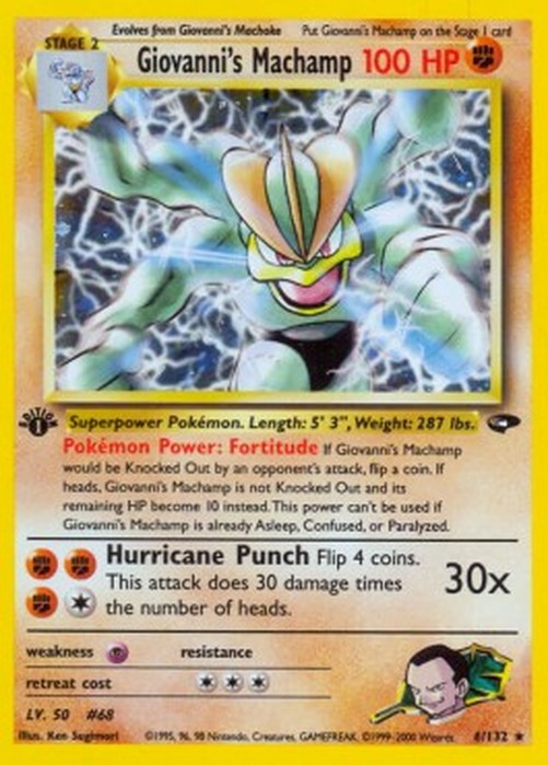 Pokemon Giovanni's Machamp  (GC 6)