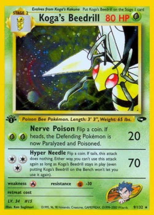 Pokemon Koga's Beedrill  (GC 9)