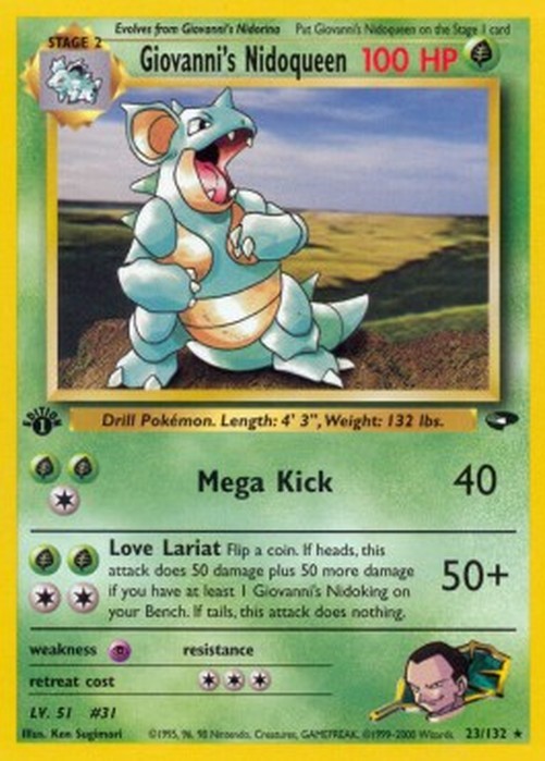 Pokemon Giovanni's Nidoqueen  (GC 23)