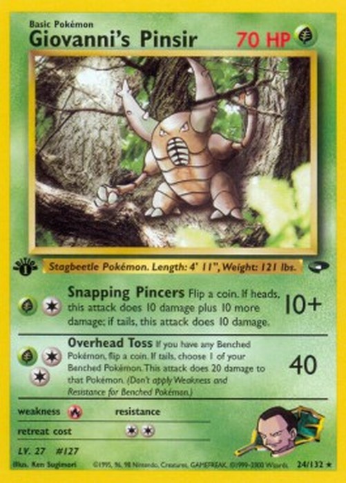Pokemon Giovanni's Pinsir  (GC 24)