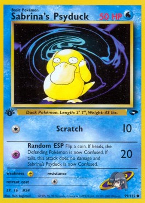 Pokemon Sabrina's Psyduck  (GC 99)