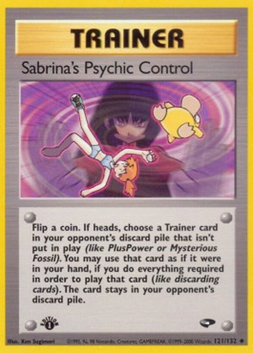 Pokemon Sabrina's Psychic Control (GC 121)