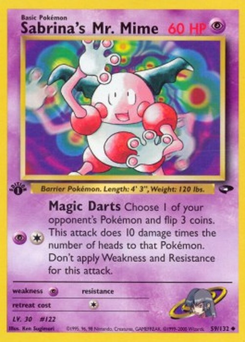 Pokemon Sabrina's Mr. Mime (GC 59)